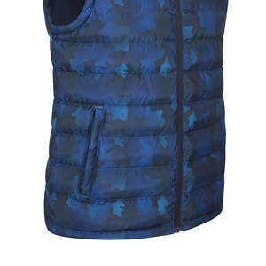 Gilets de randonnée chauds pour hommes, légers, col montant, vêtements d'extérieur, gilet matelassé, veste sans manches zippée, gilet d'hiver - Product Image 6