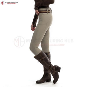 Pantalones de equitación ecuestre a precio de fábrica para mujer, asiento completo estampado personalizado con traje de montar de silicona, última tendencia de moda - Product Image 6