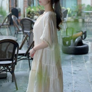 100% ผ้าป่านตัวยาวปานกลางใส่สบายตัวใหญ่พิมพ์ลายดิจิตอลผ้าทอสำหรับฤดูใบไม้ร่วง - Product Image 1