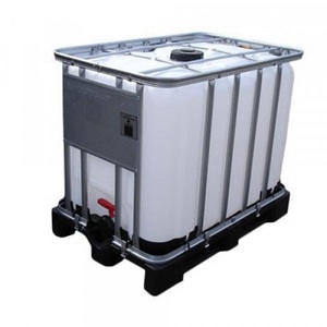 Réservoir IBC en HDPE personnalisable de 1000 L, construction en plastique durable, stockage d'eau et de carburant, doté d'une pompe à valve automatique pour les fermes et la vente au détail - Product Image 2