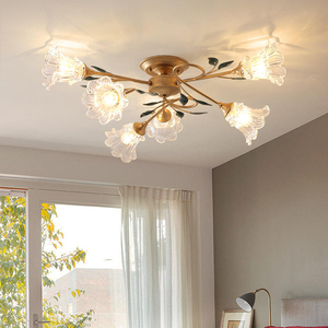 Lámpara de Techo LED Moderna, Luz Blanca Fría 3500K Ra80 AC85-265V, Cubierta Acrílica, Base de Madera Suspendida para Sala de Estar - Product Image 3