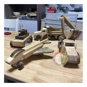 Gran oferta de juguetes de camiones de madera naturales hechos a mano para niños-Caryln 0084935825297 - Product Image 1