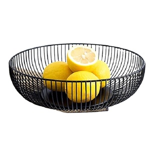 New Arrival Modern Metal Wire Kitchen <b>Fruit</b> Vegetables Long <b>Storage</b> Countertop Basket Bowl - Product Image 1