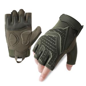 Guantes de Motocicleta de Alta Calidad al por Mayor, Transpirables, Antideslizantes, Diseño Personalizado, Uso Diario en Invierno, Guantes Tácticos de Medio Dedo, Pakistán - Product Image 2