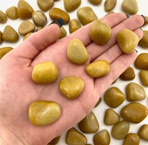 Piedra de Aventurina Amarilla al por Mayor, Piedra Natural de Curación Metafísica con Aura Energética, Piedras Pulimentadas Hechas a Mano de Ágata Elegante - Product Image 2