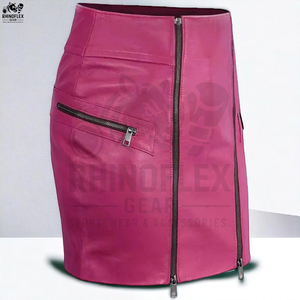 Jupes en cuir pour femmes avec lanières en cuir Meilleur design Jupes grande taille Jupes en cuir personnalisées en gros - Product Image 2