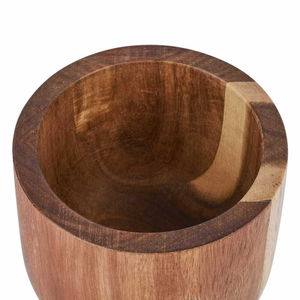 Mortero de madera hecho a mano clásico de calidad superior directo de fábrica, molinillo de cocina ecológico, herramienta para especias y hierbas - Product Image 4