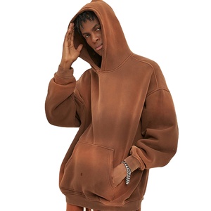 Sweat à capuche en jersey de haute qualité pour homme, design personnalisable, 100 % coton, écologique, effet délavé à l'acide - Product Image 1