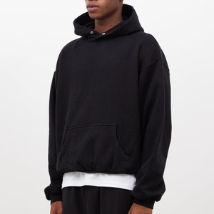 Custom Embroidery Hoodie <b>Men</b> Oversized Puff Print Heavyweight Cotton Unisex Blank Streetwear Loose Fit Hoodies - Product Image 5