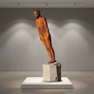 Escultura <span class=keywords><strong>de</strong></span> Metal Soldada <span class=keywords><strong>de</strong></span> un Hombre Desnudo a Tamaño Real, Diseños Artísticos en Corten - Product Image 5