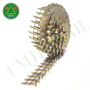 Clavos de acero para techos de bobina de 1-1/4 ", Uds. 7200, estilo de cabeza a cuadros/plana con vástago liso/de anillo, precios competitivos para proyectos de techos - Product Image 2