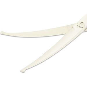 Ciseaux de toilettage incurvés à double crochet pour animaux de compagnie avec bord émoussé et finition terne pour les soins de beauté pour chiens - Product Image 3