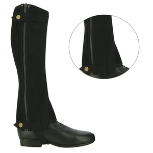 Chaps de cavalier, demi chaps de conception personnalisée de haute qualité en cuir lavable guêtre universel pour l'équitation Chaps de style occidental - Product Image 4