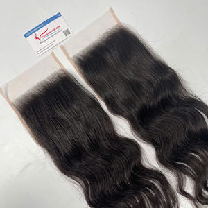 ด้านหน้าผ้าลูกไม้ดิบแบบตรวจจับไม่ได้ขนาด13X6 13x4 4 5x5 6 7x7ปิดลูกไม้สวิสผมมนุษย์บาง - Product Image 5