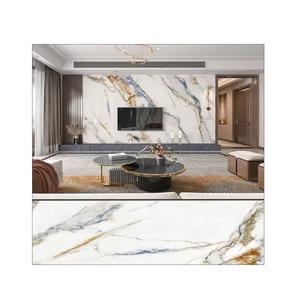 แผ่นหินอ่อนพีวีซีรังสียูวีขนาด1220*2440 3D แผ่นติดผนังพลาสติกพีวีซีพิมพ์ลายดิจิทัลแผ่นหินอ่อนยูวี - Product Image 2