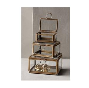 Caja de Joyería de Metal y Vidrio de Primera Calidad, Organizador de Joyas de Alta Calidad para Almacenamiento y Exhibición Seguros - Product Image 5