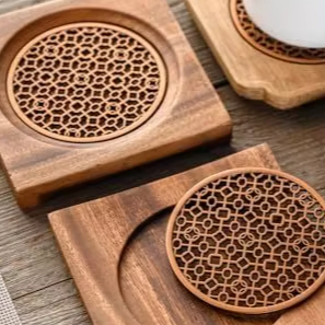 Posavasos MDF TRADICIÓN ÚNICA moderno-Amigable 3,75 Tablero duro de sublimación Mdf Squarestone CustomCoaster con posavasos trasero de corcho - Product Image 5