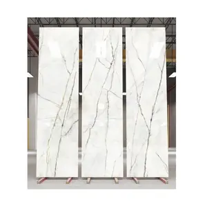 Applicazione della migliore qualità per la casa e l'ufficio 800X3000-15MM colore corpo Macedonia piastrelle di marmo bianco dall'india