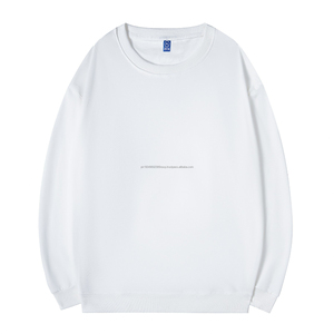 เสื้อสเวตเตอร์ปักไหล่ของผู้ชายเสื้อมีฮู้ดคอกลมผ้าฝ้ายขนแกะปล่อยไหล่ใส่ได้ทั้งชายและหญิง - Product Image 4