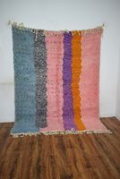 Tapis en laine tuftés Modern Moroccan's Soul - Pour salle à manger, chambre et usage extérieur
