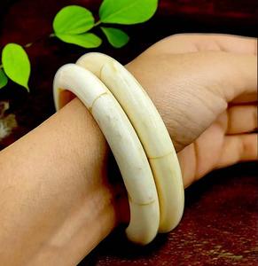 Brazalete de Hueso de Búfalo Natural, Joyería Artesanal de Hueso de Búfalo - Product Image 6