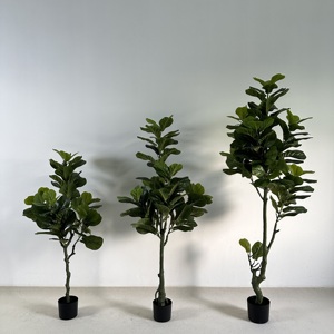 Arbre artificiel Ficus Lyrata – Grande plante d'intérieur à feuilles larges 120/150/180 cm (210 cm disponible) - Product Image 1