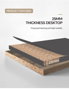 Modern Commercial <b>Office</b> Furniture Home Workstation Computer <b>Table</b> Extendable Cubicle Staff Desk Wood Panel Style ML Brand - Product Image 4
