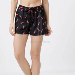 กางเกงขาสั้นเอวยางยืดลำลองไร้รอยต่อสำหรับผู้หญิงกางเกงขาสั้นระบายอากาศได้สำหรับฤดูร้อน - Product Image 2