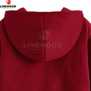 Haute qualité femmes 100% coton haut court sweats à capuche impression personnalisée avant Logo Streetwear Offre Spéciale vêtements d'hiver col à capuche - Product Image 6