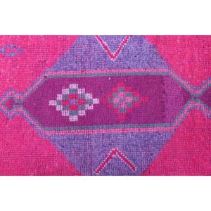 Alfombra Turca Vintage, Alfombra de Pasillo de 3x10.7 pies, Alfombra Abstracta Roja - Product Image 3