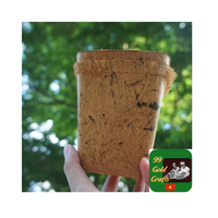 Récipient de pépinière écologique biodégradable en fibre de coco durable Choix de tailles pour les fleurs, les herbes et les arbres