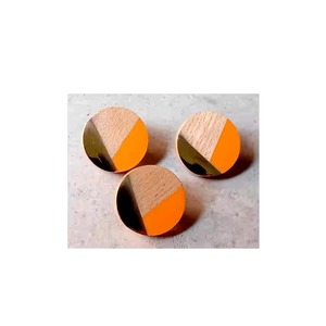 Tiradores de puerta de madera personalizados, pomos para el hogar, armario de cocina, tiradores de muebles, pomo de forma redonda con latón de calidad estándar - Product Image 5