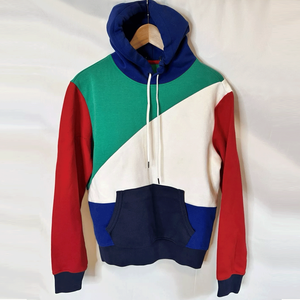 เสื้อมีฮู้ดแบบสวมหัวมีสไตล์ของผู้ชายผ้าคอตตอนสีทึบมีฮู้ดสำหรับฤดูหนาวผ้าฝ้าย100% - Product Image 1