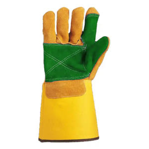 Heavy Duty Reinforced Cowhide Split Leather <b>Gloves</b> Industrial Safety Hand Spark Protection Personal Protective <b>Welding</b> Gear - Product Image 6
