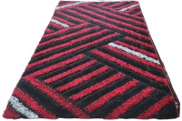 Tapis Adiva 3D tissé jacquard floral, shaggy, moelleux, à poils longs, moderne, rectangulaire, pour salon, tapis turc Gaziantep