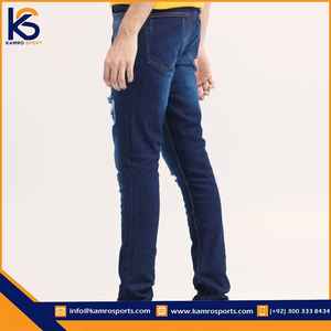 กางเกงยีนส์ขายาวสำหรับผู้ชายกางเกงยีนส์ลำลองขายาวผ้าใส่สบายดีไซน์ไม่ซ้ำใคร - Product Image 2