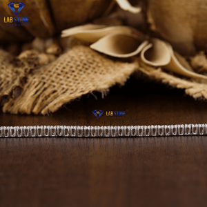 สร้อยข้อมือเทนนิสเพชรทรงกลมตัดสวยงาม1.94กะรัตทองคำขาว18K เครื่องประดับเพชร cvD/hpht - Product Image 4