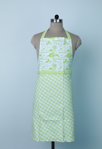 Premium Cotton Sleeveless Kitchen <b>Apron</b> Stylish Checked Pattern with Strap Design Versatile Waist Size for Home & Hotel Cooking - Product Image 2