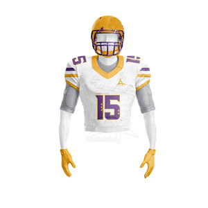 Uniforme de football américain fabriqué au Pakistan, meilleur prix 2025, respirant, manches courtes, vêtements de sport d'été, 100% polyester, personnalisable - Product Image 5