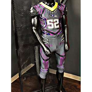 Uniformes de Fútbol Americano de Calidad, Diseños Personalizados, Impresión Sublimada, Secado Rápido, Transpirables, Antibacterianos, 100% Poliéster - Product Image 5