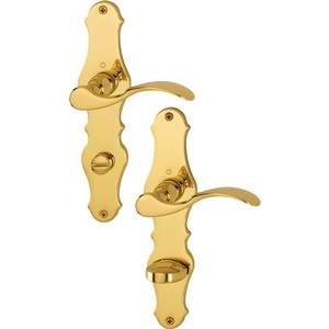 Juego de placas de latón Long M112SLN/2007 F71 SK/OL 78mm DIN Izquierda/Derecha HOPPE Placas Blancas - Product Image 1