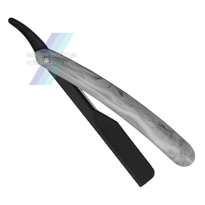 มีดโกนโกนหนวดสำหรับช่างตัดผมมีด้ามจับพลาสติกมีดโกนกำจัดขนทำจากสแตนเลส - Product Image 5