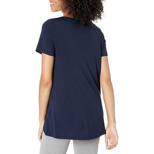 Camiseta de Mujer, Tejido Elástico Suave, Textura Aireada, Interior Liso, Contorno Flexible, Ligera, Informal, Cómoda para Uso Diario - Product Image 4