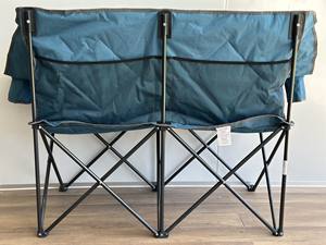 Huy Gia Silla doble ligera Diseño moderno Silla de picnic plegable de metal para uso al aire libre-Beach Camping Park Field - Product Image 4