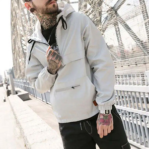 OEM Factory High Quality Men's Autumn <b>Running</b> <b>Jacket</b> Custom Windbreaker Breathable Windproof Casual Quilted Canvas Stand Outdoor - Product Image 2