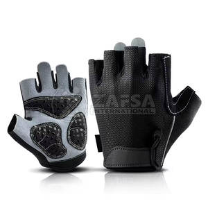 Gants de cyclisme en polyester 100% personnalisés pour les jeunes équipement d'équipe sportive de couleur unie dans les tailles adultes pour le cyclisme - Product Image 1