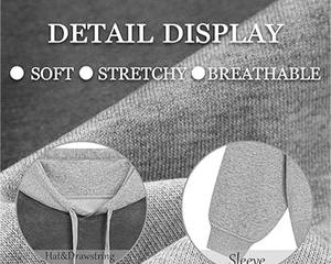 Sweat-shirt à capuche oversize en molleton 100% coton brodé délavé à l'acide, style streetwear décontracté, dégradé hiver, vente en gros - Product Image 6