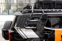 Barre de toit latérale courte tout-terrain en acier inoxydable, accessoires de fixation pour échelle d'accès, noire, pour Toyota Tank 400