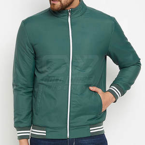 Solid Color Full Zipper <b>Men</b> Bomber <b>Jacket</b> Premium Quality <b>Light</b> Weight Bomber <b>Jacket</b> For <b>Men</b> - Product Image 1