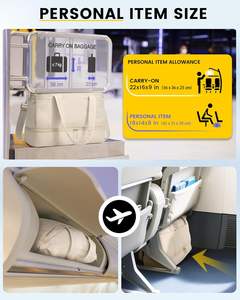 Bolsa de Viaje y Gimnasio con Cierre de Cremallera de 30L, Unisex, con Compartimento para Zapatos y Bolsa de Aseo - Product Image 3